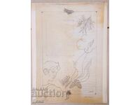 Eugene Bosyatsky drawing-illustration 1990