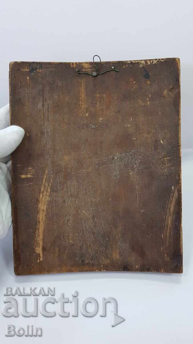 Рядка руска царска икона Св. Георги Победоносец 19 век - 7