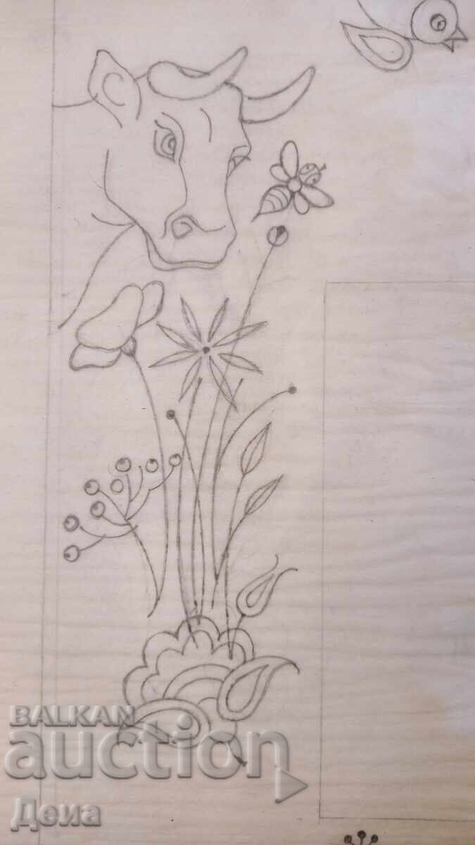 Доставка на Евгений Босяцки рисунка-илюстрация 1990г Доставка на Евгений Босяцки рисунка-илюстрация 1990г