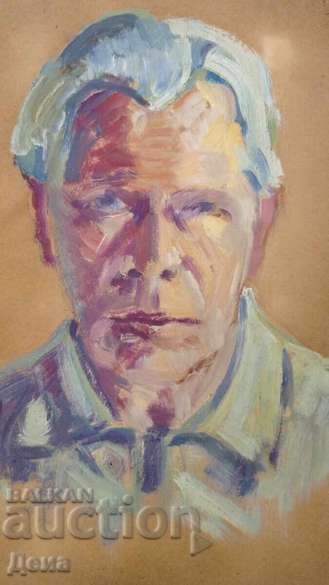 Dimitar Kandimirov Self-Portrait with price 20.00 BGN | € 10.23