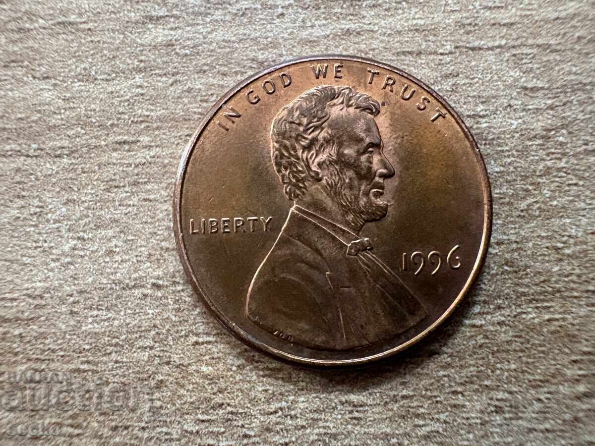 ΗΠΑ - 1 σεντ (1996) με τιμή 0.15 BGN | € 0.08 ΗΠΑ - 1 σεντ (1996) με τιμή 0.15 BGN | € 0.08