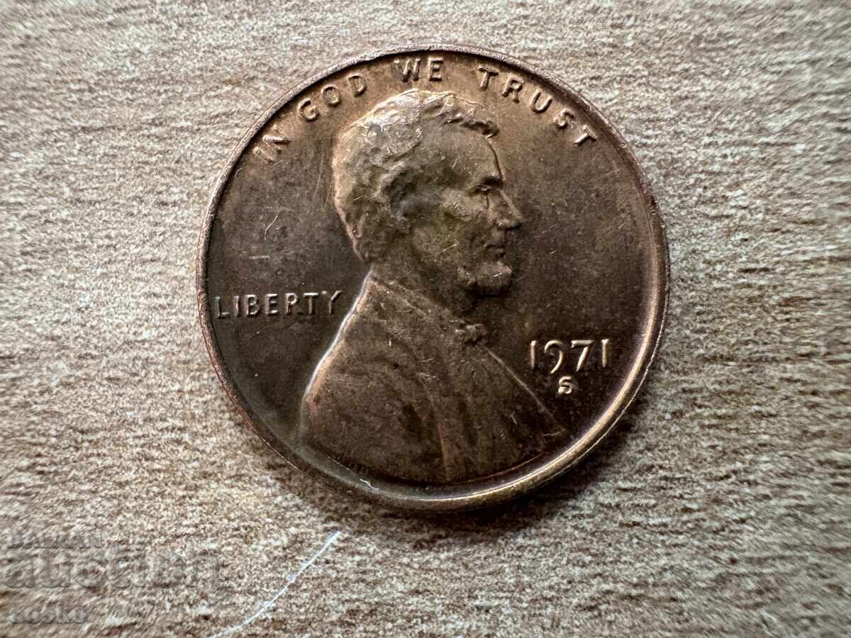 USA - 1 Cent (1971) - S with price 0.45 BGN | € 0.23