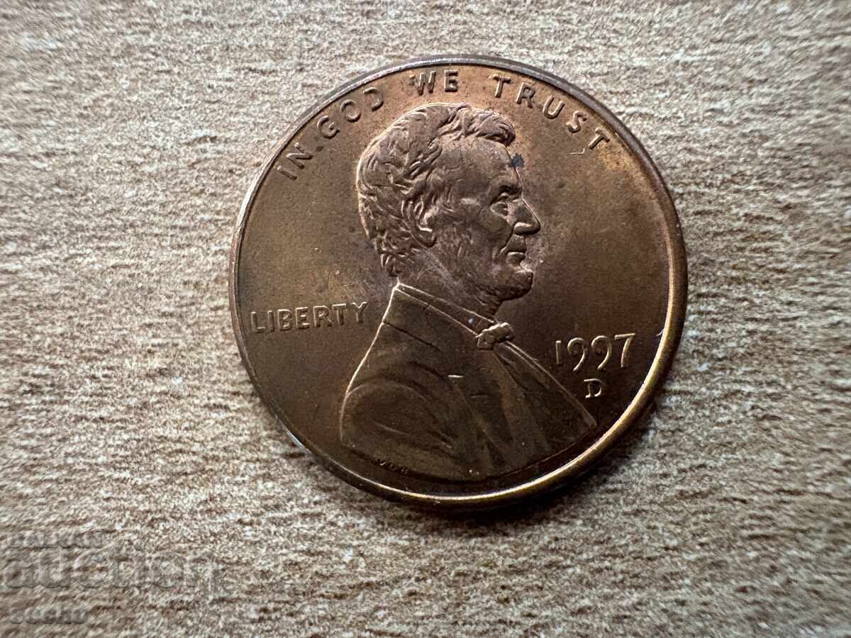 USA - 1 Cent (1997) - D with price 0.15 BGN | € 0.08