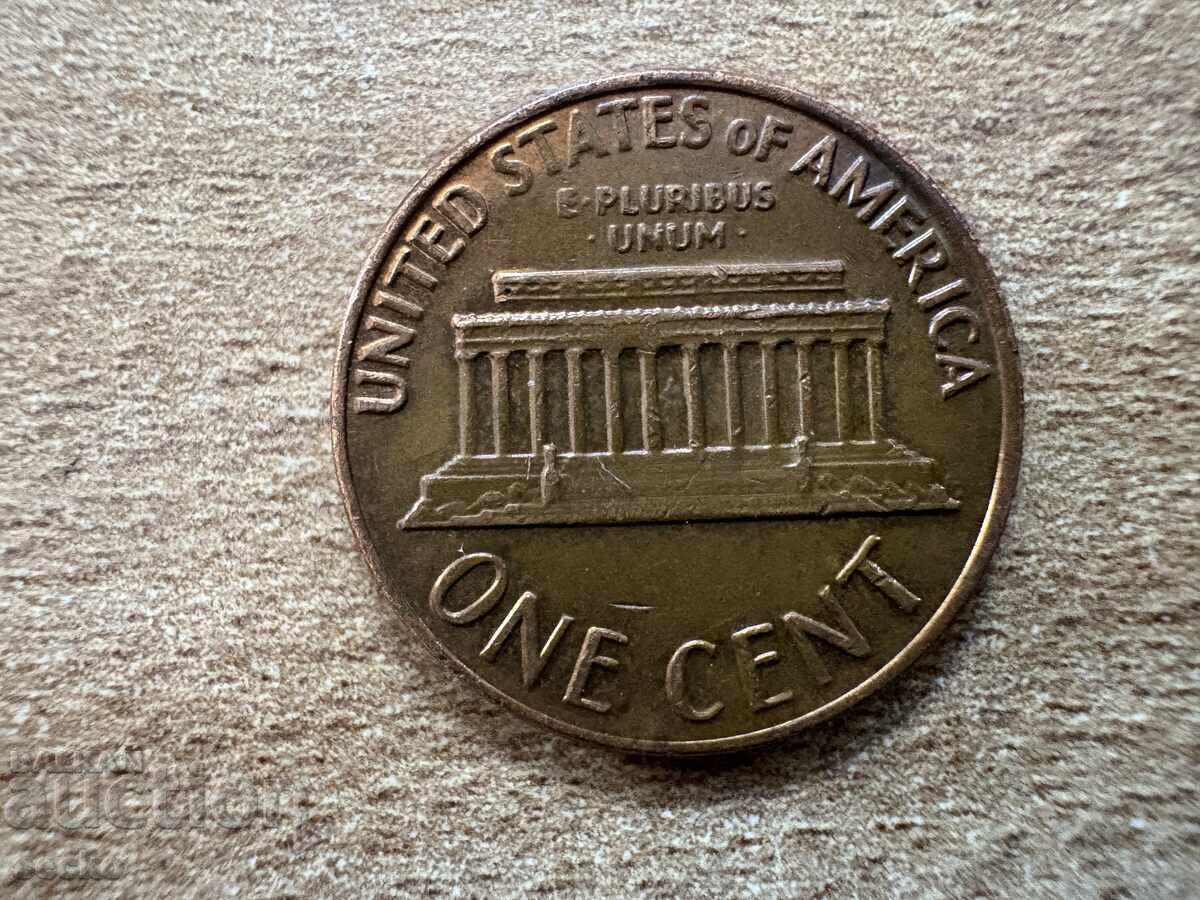 САЩ - 1 цент (1969) - D САЩ - 1 цент (1969) - D