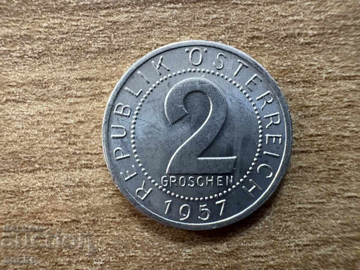 Αυστρία - 2 grosha (1957) Αυστρία - 2 grosha (1957)