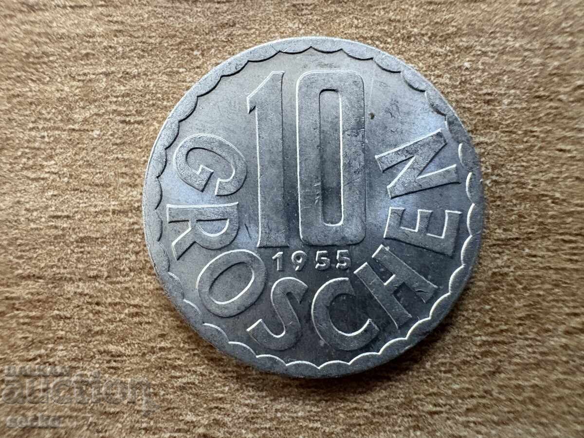Αυστρία - 10 γρόσια (1955)