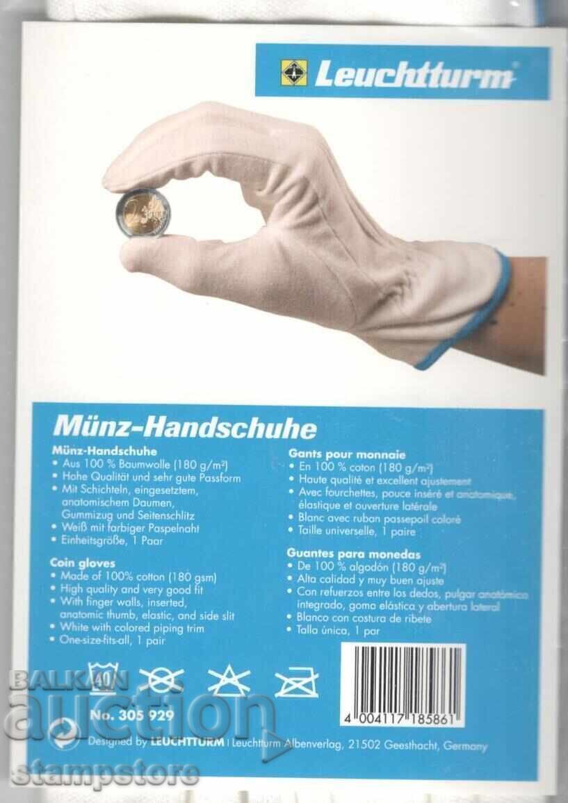 A pair of high-quality coin handling gloves