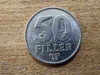 Ουγγαρία - 50 φίλερ (1987)