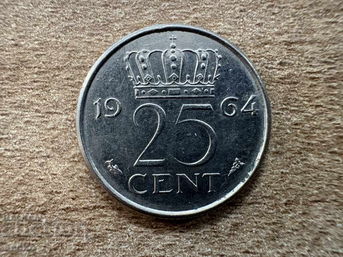 Ολλανδία - 25 λεπτά (1964) Ολλανδία - 25 λεπτά (1964)