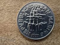 Σαν Μαρίνο - 10 λίρες (1978) - Εργάτης