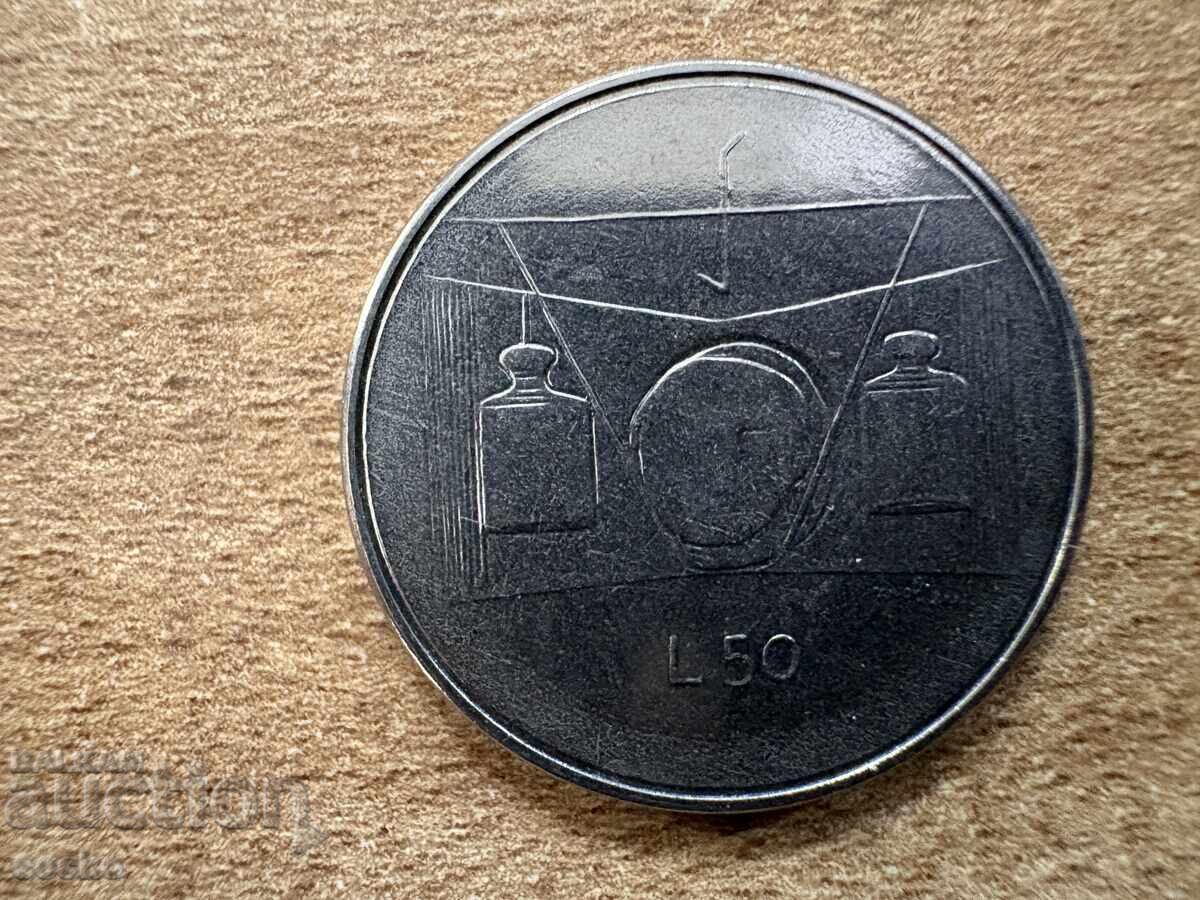 San Marino - 50 lire (1976) - Republica San Marino - 50 lire (1976) - Republica