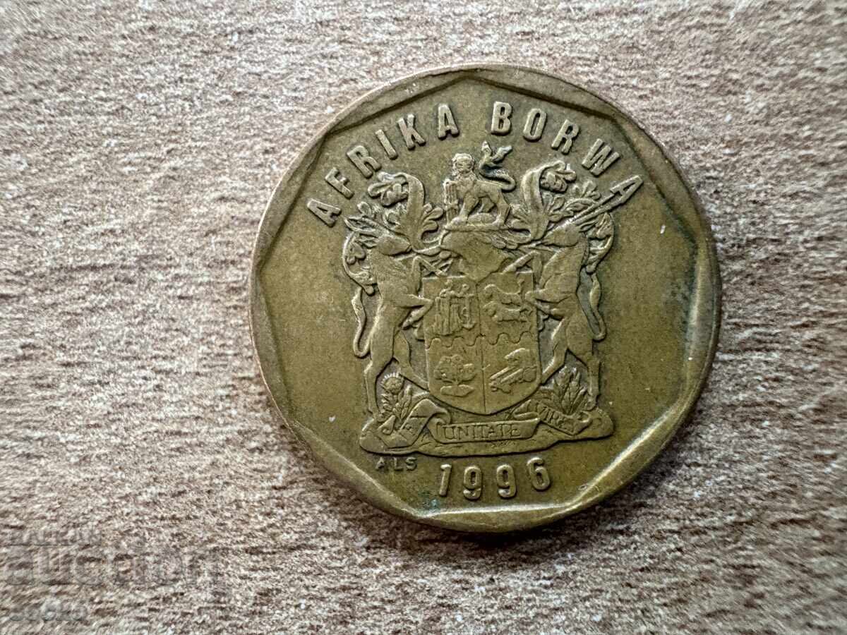 Νότια Αφρική - 50 σεντ (1996) με τιμή 0.25 BGN | € 0.13 Νότια Αφρική - 50 σεντ (1996) με τιμή 0.25 BGN | € 0.13