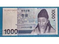 South Korea 2007 1000 Won UNC New