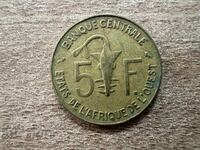 Западна Африка - 5 франка (1974)