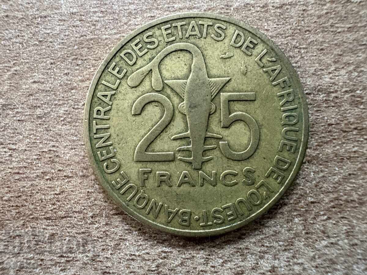 Δυτική Αφρική - 25 φράγκα (1979) Δυτική Αφρική - 25 φράγκα (1979)