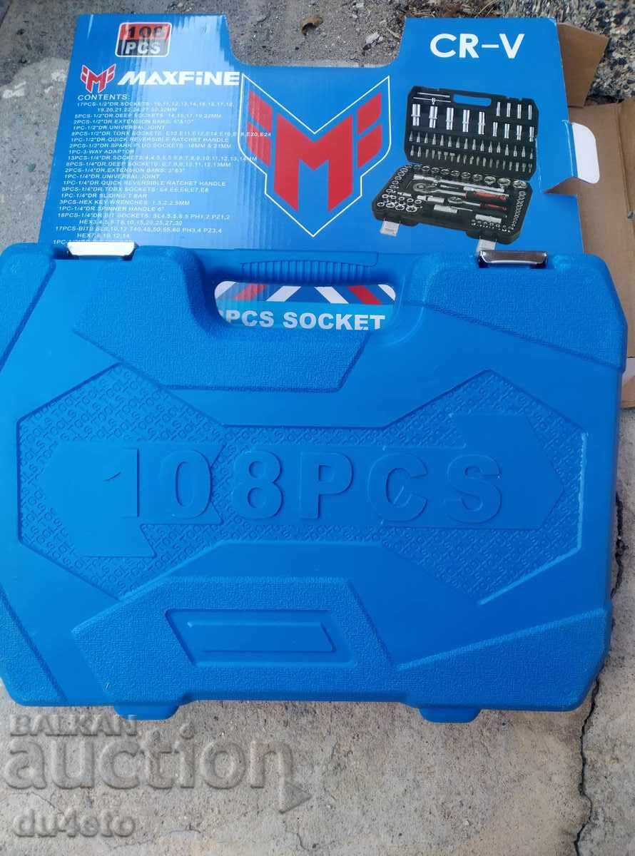 Toolbox Gidoria 108 pieces chrome vanadium MAXFINE - 6