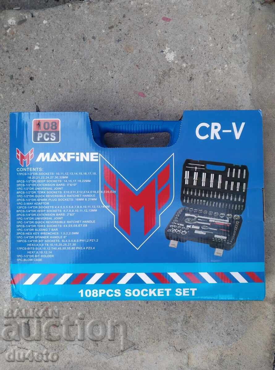 Toolbox Gidoria 108 pieces chrome vanadium MAXFINE - 7