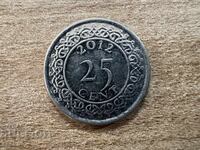 Σουρινάμ - 25 σεντ (2012)