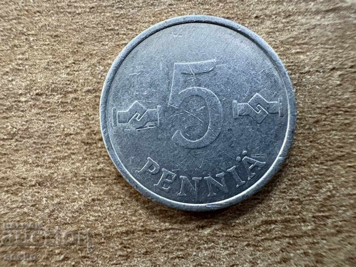 Φινλανδία - 5 πένι (1977) Φινλανδία - 5 πένι (1977)