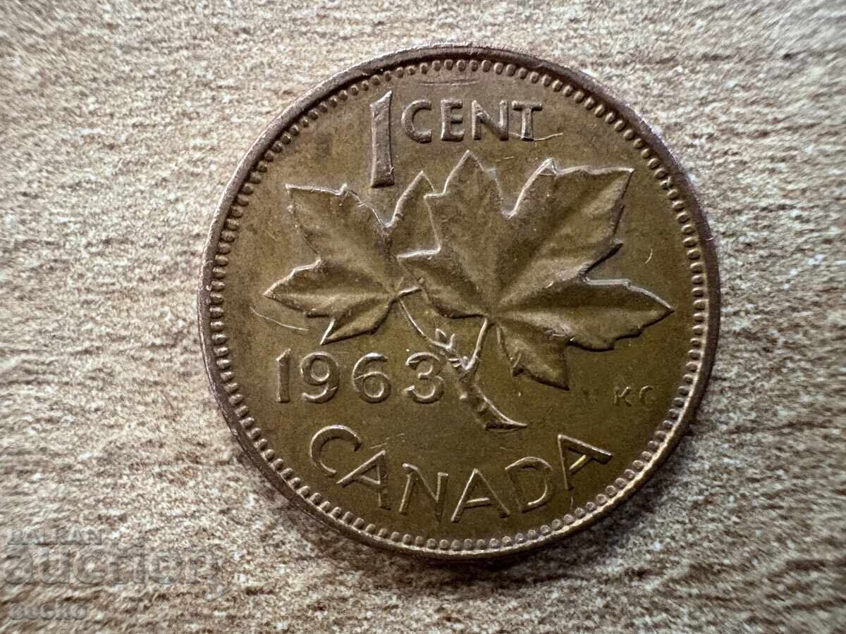 Καναδάς - 1 σεντ (1963) Καναδάς - 1 σεντ (1963)
