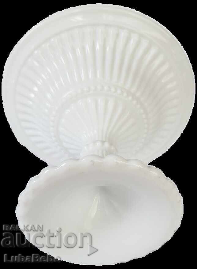 Fruit bowl made of milky white glass - 5 Fruit bowl made of milky white glass - 5