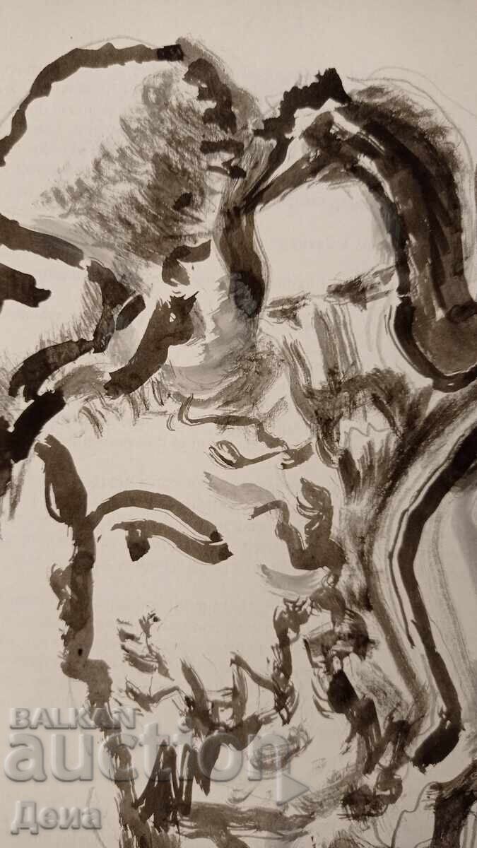 Auction  Georgi Penchev drawing 2004