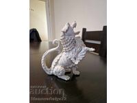 Стара антикварна японска керамична фигура куче лъв Фу