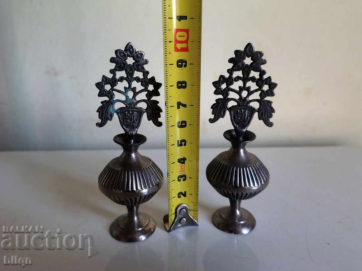 Υπέροχα Παλιά Χάλκινα Μπουκαλάκια Αρωμάτων - 5