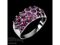 Ασημένιο δαχτυλίδι με ροδολίτη γρανάτη