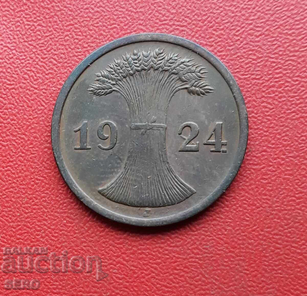 Germany-2 pfennig 1924 J-Hamburg with price 0.71 BGN | € 0.36 Germany-2 pfennig 1924 J-Hamburg with price 0.71 BGN | € 0.36