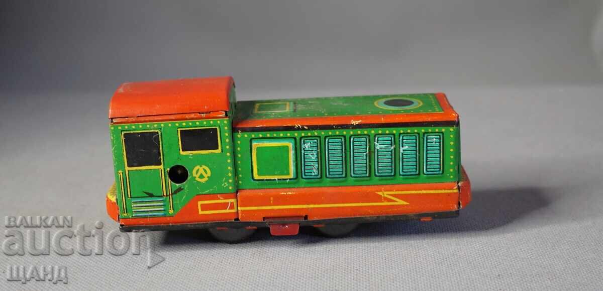 Old Russian metal mechanical toy model train locomotive with price 15.30 BGN | € 7.82