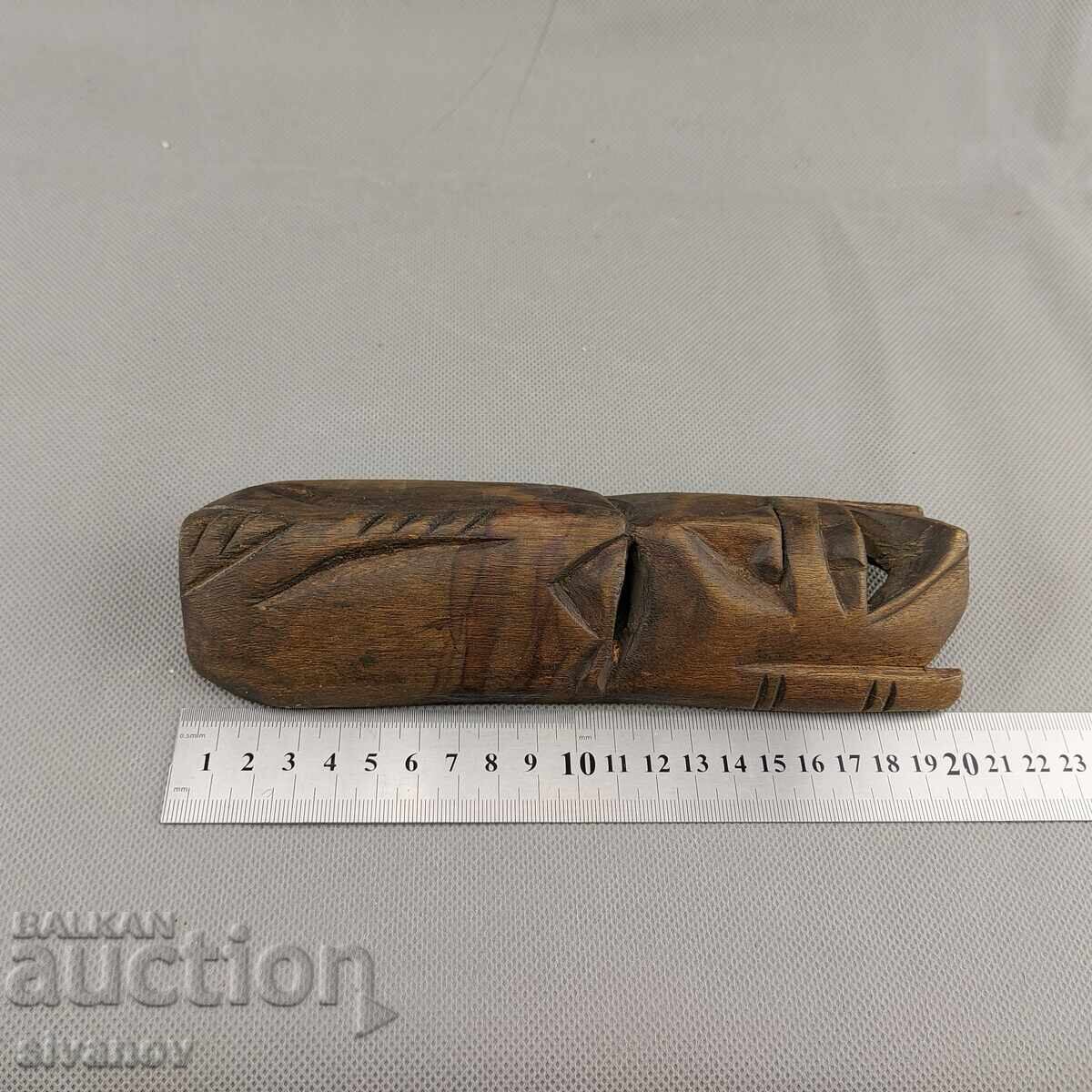 Beautiful Small Handmade Wooden Wall Mask #2973 - 7