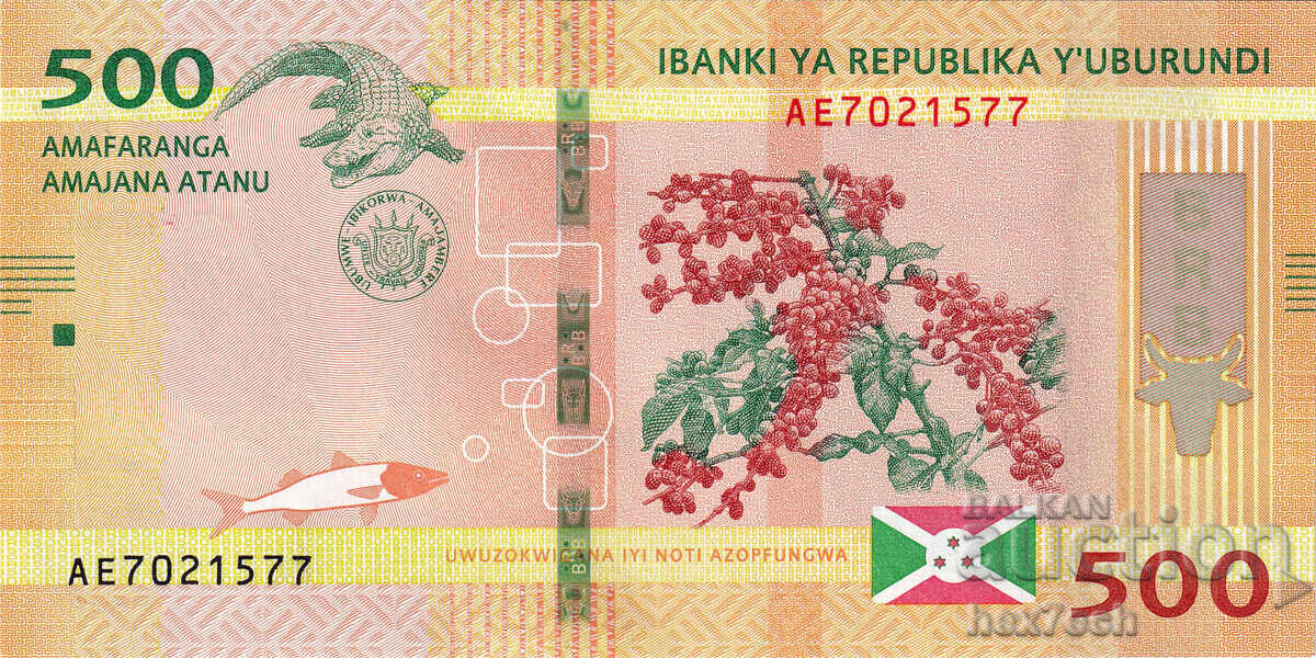 ❤️ ⭐ Μπουρούντι 2018 500 φράγκα UNC νέο ⭐ ❤️ με τιμή 2.89 BGN | € 1.48 ❤️ ⭐ Μπουρούντι 2018 500 φράγκα UNC νέο ⭐ ❤️ με τιμή 2.89 BGN | € 1.48