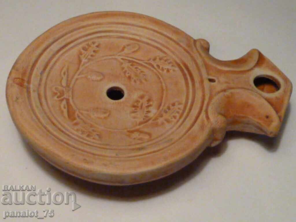 Аукцион Керамична лампа, светилник/ римски стил -РЕПЛИКА