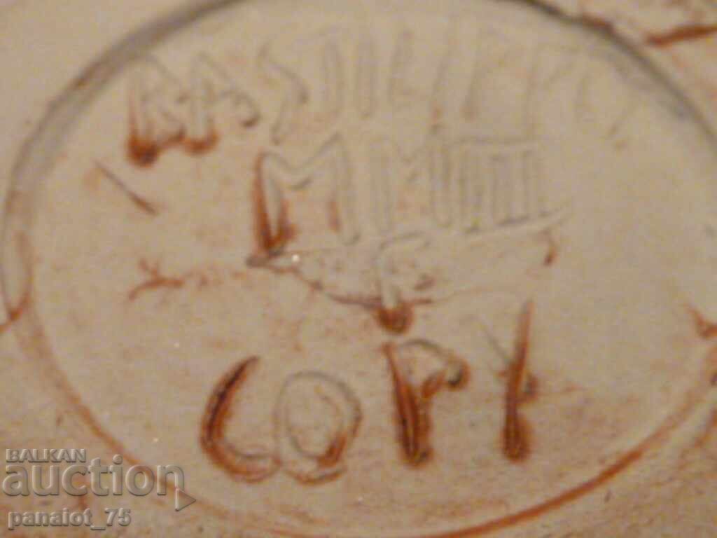 Керамична лампа, светилник/ римски стил -РЕПЛИКА - 5