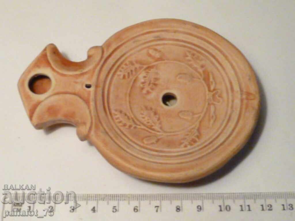 Lampă ceramică, veioză/ stil roman - REPLICĂ