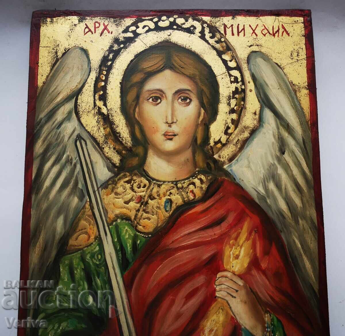 ΠΑΛΑΙΑ ΧΕΙΡΟΠΟΙΗΤΗ ΕΙΚΟΝΑ ΤΟΥ ΑΡΧΑΓΓΕΛΟΥ ΜΙΧΑΗΛ με τιμή 61.00 BGN | € 31.19 ΠΑΛΑΙΑ ΧΕΙΡΟΠΟΙΗΤΗ ΕΙΚΟΝΑ ΤΟΥ ΑΡΧΑΓΓΕΛΟΥ ΜΙΧΑΗΛ με τιμή 61.00 BGN | € 31.19