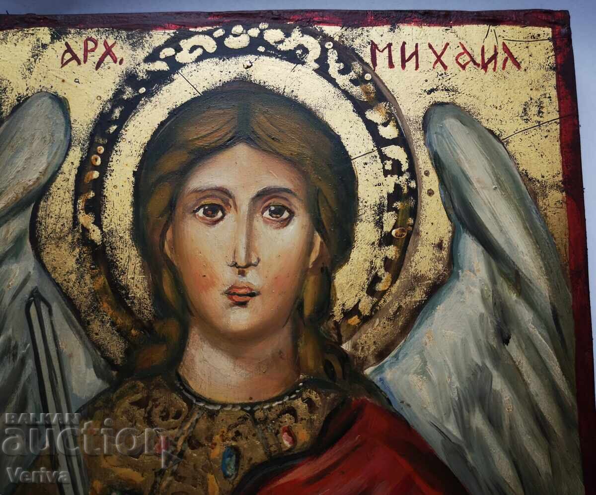 ΠΑΛΑΙΑ ΧΕΙΡΟΠΟΙΗΤΗ ΕΙΚΟΝΑ ΤΟΥ ΑΡΧΑΓΓΕΛΟΥ ΜΙΧΑΗΛ - 5 ΠΑΛΑΙΑ ΧΕΙΡΟΠΟΙΗΤΗ ΕΙΚΟΝΑ ΤΟΥ ΑΡΧΑΓΓΕΛΟΥ ΜΙΧΑΗΛ - 5