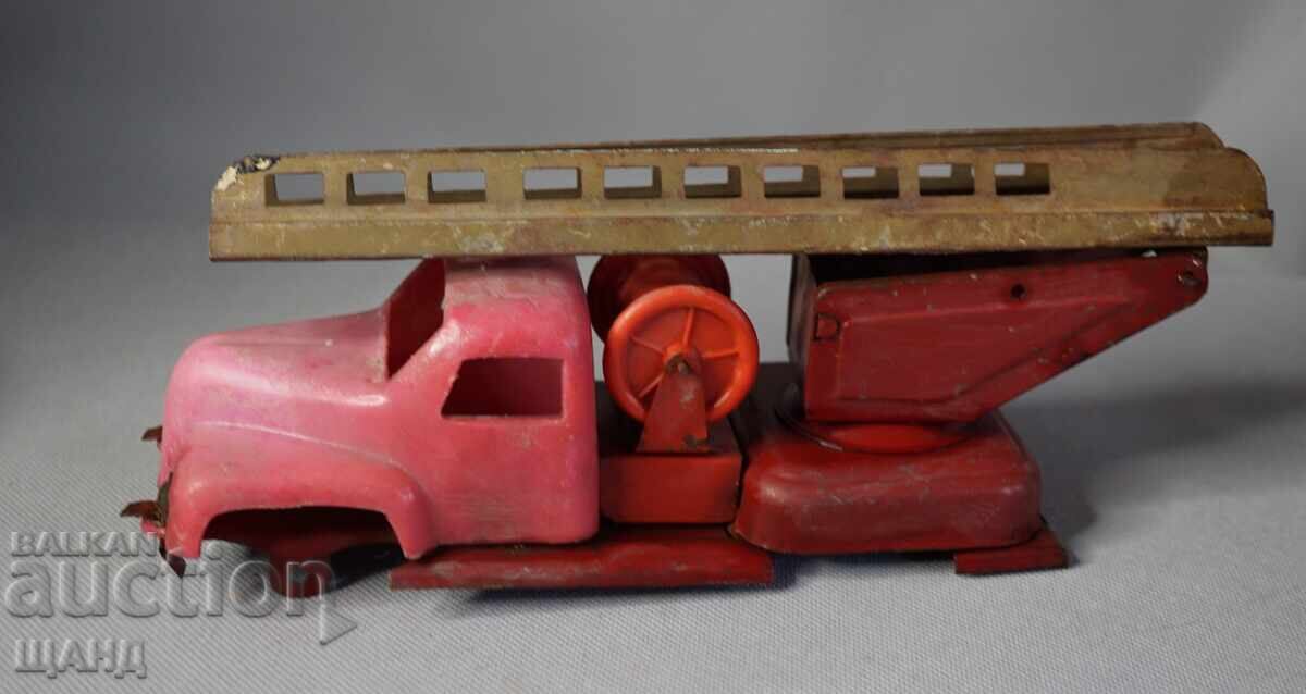 Δημοπρασία Παλιό σοβιετικό μεταλλικό παιχνίδι μοντέλο πυροσβεστικού οχήματος