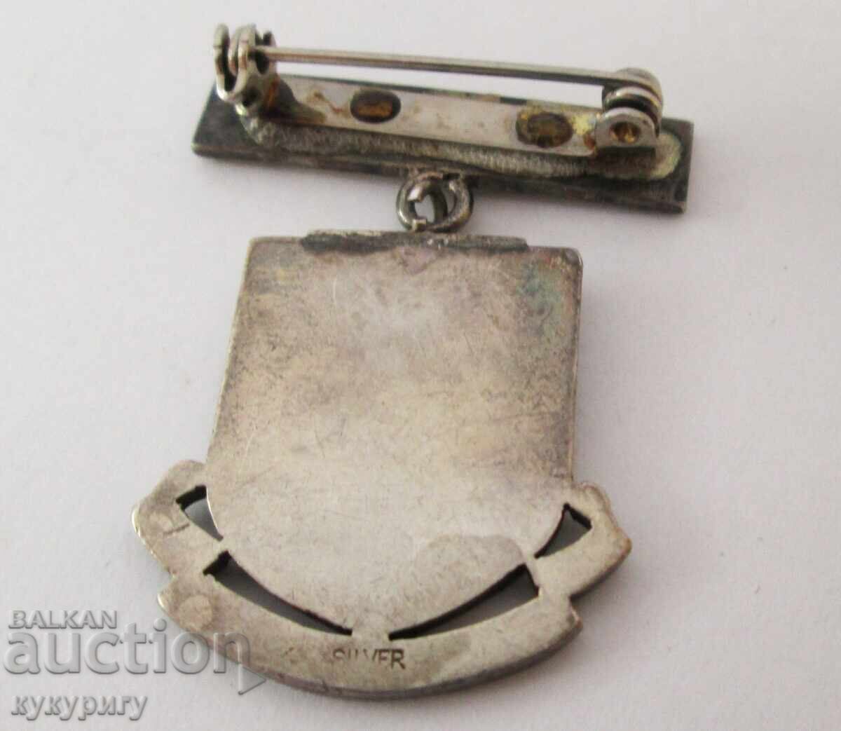 Auction Old English Silver Sign Badge Medal Nurse Auction Old English Silver Sign Badge Medal Nurse