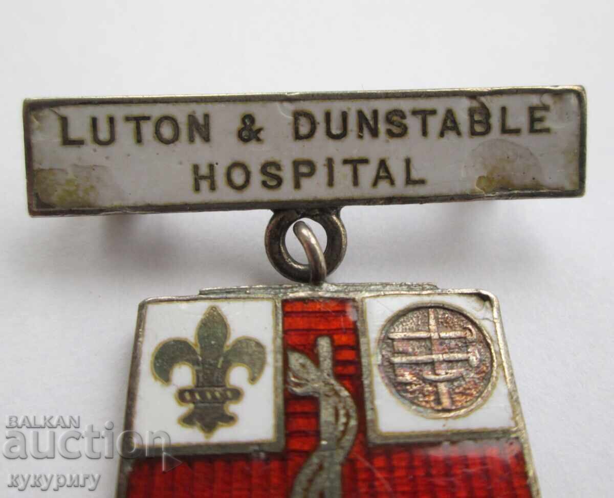 Delivery of Old English Silver Sign Badge Medal Nurse Delivery of Old English Silver Sign Badge Medal Nurse
