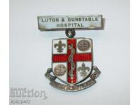 Old English Silver Sign Badge Medal Nurse