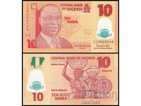 ❤️ ⭐ Νιγηρία 2018 10 naira πολυμερές UNC νέα ⭐ ❤️