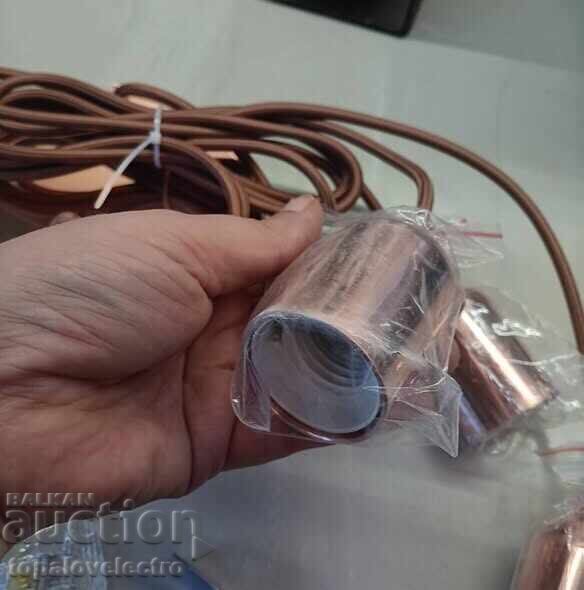 Hanging lamp with 3 adjustable E27 hanging sockets, Rose Gold - 6