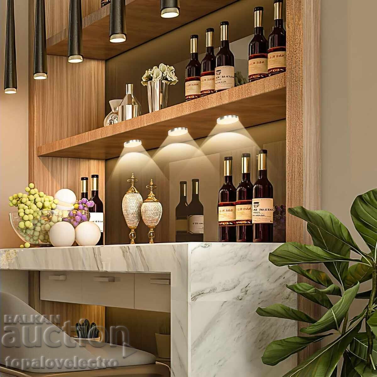 Delivery of LED Lighting for Kitchen Cabinets, Set of 4, 3000K Warm