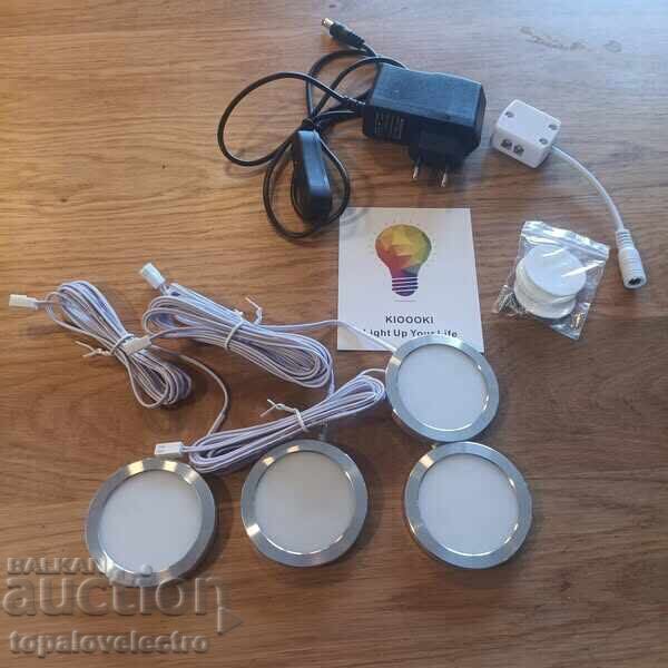 LED Lighting for Kitchen Cabinets, Set of 4, 3000K Warm - 5