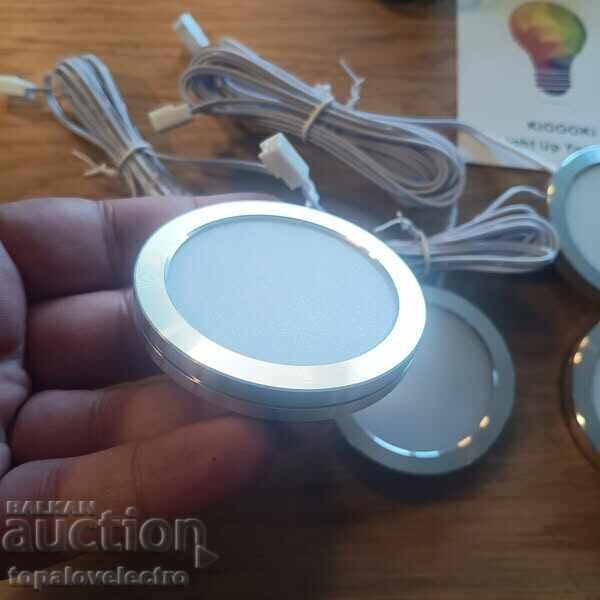 LED Lighting for Kitchen Cabinets, Set of 4, 3000K Warm - 6