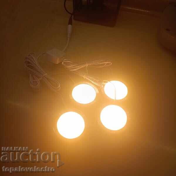 LED Lighting for Kitchen Cabinets, Set of 4, 3000K Warm - 7