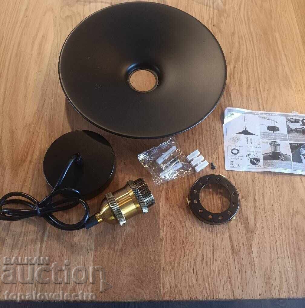 Vintage hanging lamp, industrial retro design 26 cm - 5