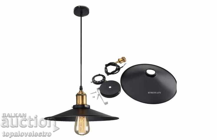 Vintage hanging lamp, industrial retro design 26 cm